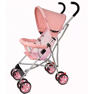 Fubeibei baby stroller umbrella stroller summer lightweight portable stroller breathable folding children's stroller stroller pink