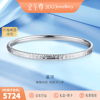 3dg jewelery galaxy platinum bracelet pt950 women's fashionable gift for girlfriend priced by gram 56mm-9.42g (including labor cost 801 yuan)