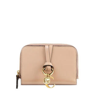 Chloe light luxury women's alphabet small wallet beige one size