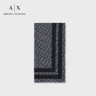 Armani exchange gift ax women's full-print logo simple scarf