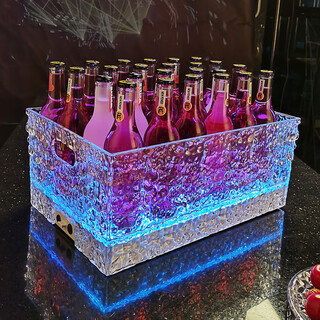 Fantasy bar luminous beer frame colorful champagne bucket beer bucket cocktail ice bucket ice pattern wine frame 24 ice pattern ice buckets