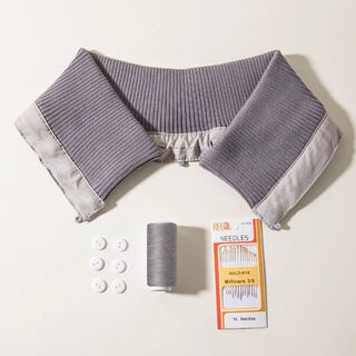 Chanian clothing collar protector, special collar protector, anti-dirty artifact, all-inclusive collar fake collar protector, dark gray thread, one size fits all, removable and washable, unisex