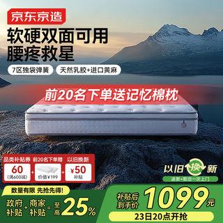 Jingjing tokyo-made back support classic ultra spring mattress latex + jute 7 zones single bag spring master bedroom 1.5x2 meters