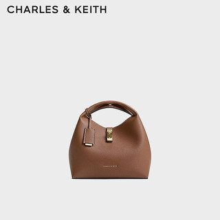 Charles&keith25 winter new product simple handbag vegetable basket bag crossbody bag new year gift for girlfriend ck2-10701618 chocolate chocolate color m