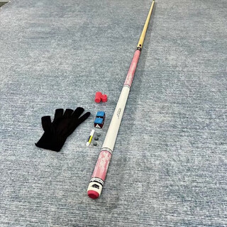 Jaguar same style snow leopard big head maple nine cue chinese black eight pool cue big head handmade cue same style dream pink single + small small head 9.8mm