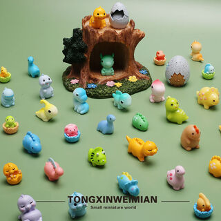 Other cute mini dinosaur blind bags miniature simulation small animal model dolls desktop ornaments children's toy gifts random cartoon little dinosaur blind bags 60 styles independently packaged no duplicate free traceless glue