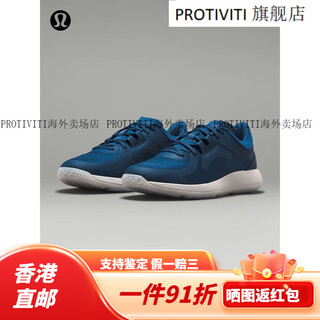Lululemon丨strongfeel women's training shoes lw9emks oxford blue/light steam gray/wild green tree color 36