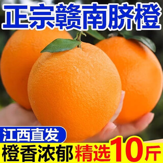 Gannan navel oranges, own orchard, authentic jiangxi gannan navel oranges with leaves, freshly picked, straight from sf origin, rich in orange aroma, weight (10) jin jin equal to 0.5 kg, 70-79mm high quality medium fruit with leaves