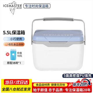 Ice master icemaster insulation box breast milk refrigerator box breastfeeding portable food insulation box outdoor camping milk storage frozen ice cube box 5.5l