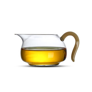 北大史炫彩杯纯透明倒公杯分器功夫具 CH-20黄330m