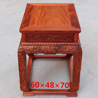 Furniture rosewood side high corner table solid wood small square table sofa table side cabinet coffee table side table 60*48*70