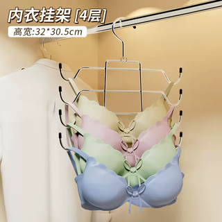 Yusenyi underwear storage artifact household underwear, panties, stockings hook, dormitory wardrobe organizer, bra strap hanger, underwear hanger (4 layers)