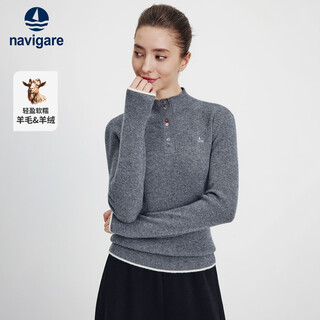 Navikel italian dinghy 25 autumn and winter new women's wool cashmere sweater slim bottoming sweater 2334045504