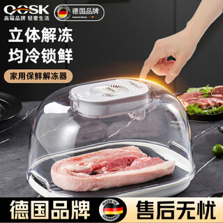 Qcsk german thawing artifact household quick thawing meat steak thawing heat conduction plate constant temperature thawing plate fresh-keeping thawing device ordinary model - gray 20w charging use 32cm