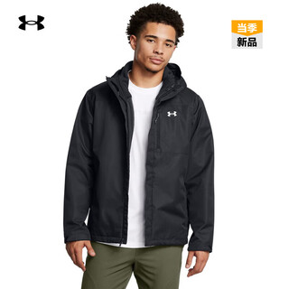 Underarmour autumn and winter porter men's three-in-one outdoor sports jacket 1371585 black 002 xl