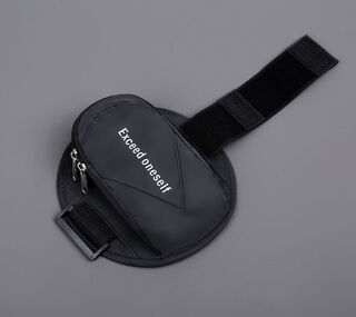New new running arm bag outdoor mobile phone bag men and women universal arm strap sports mobile phone arm sleeve wrist bag reflective black 6.5 inches