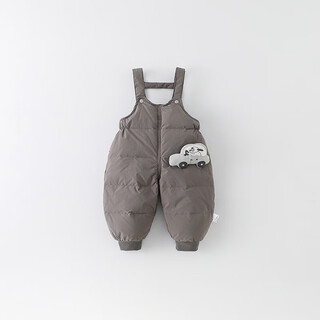 Aigechen baby baby down overalls autumn and winter new male baby down overalls a category infants and young children can jumpsuit men gray yq3178 one size 73cm