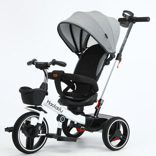 Hollife children's tricycle bicycle-1-3-2-6 years old baby stroller stroller child bicycle light gray