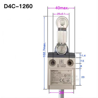 Omron waterproof limit switch d4c-1202 1220 1232 travel switch 1227 1229-p 1250 d4c-1260 5 meters