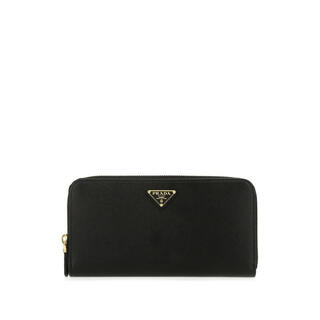 Prada ss25 luxury women's large calfskin wallet black one size