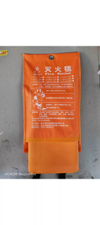 Silicone upgraded version of fire blanket fire blanket fire certification catering kitchen household national standard genuine flame retardant cloth 6x6 meters orange gray optional new energy vehicle