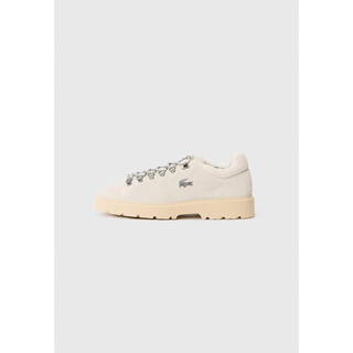 Crocodile (lacoste) men's sports sneakers, non-slip sole, warm lining, comfortable cushioning, wear-resistant upper, imitation leather off white 45