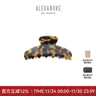 Alexandre de paris european and american style grab clip fashionable large/medium/small shark clip simple hair accessories headdress for women w tortoiseshell color medium size