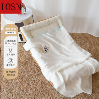 Iosn blanket type a mother and baby warm tgtg baby blanket baby spring and autumn blanket children comfort blanket newborn outing embroidered panda bamboo fiber blanket 100*100cm