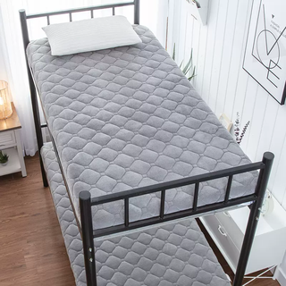 Yusenyi winter thickened mattress padded student dormitory special single 0.9m mattress quilt mattress flange baby velvet mattress about 5cm gray 0.9x1.9m bed