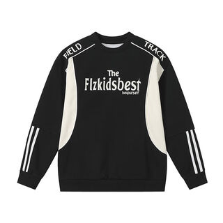 Duojia trendy brand children's clothing boys' sweatshirts 2024 autumn new children's sports cycling clothes medium and large children's motorcycle tops black in stock shipped in about two days 110 110cm