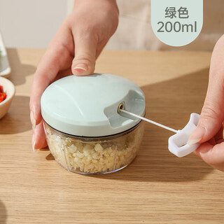 Wanzhuang new garlic pounding artifact manual garlic puller small and efficient minced garlic manual garlic stirrer - green 200ml