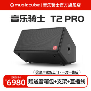 Musiccube music knight 2025 new t2pro outdoor singing performance karaoke performance playing musical instruments bluetooth portable line array audio new t2pro standard + bracket