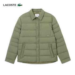 Crocodile (lacoste) wang yibo's same style lacoste french crocodile men's lapel goose down jacket | bh0709 bmy/khaki green s 44 /165