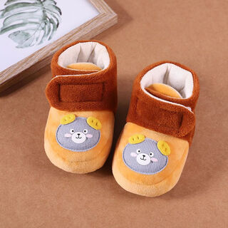 【回头客8209人】婴儿鞋子冬季宝宝棉鞋初生新生儿加厚棉鞋0-6个 橙色 11.5 S码适合脚长 10-10.5cm 0-4个月