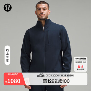 Lululemon丨sojourn men's jacket wicking lm3czos navy blue online exclusive l