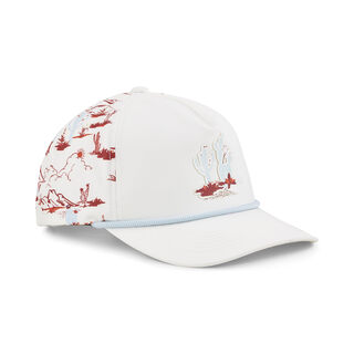 Puma golf men's bushland rope tech hat, warm white-silver sky warm white silver sky one size