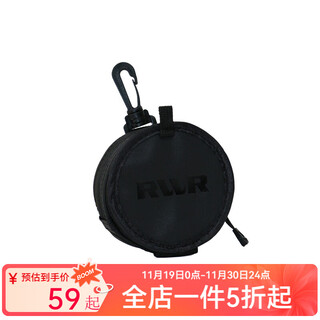 Rvvr front wire storage bag multi-functional hard shell fishing gear bag fishing reel main line sub-line convenient to carry wear-resistant fishing bag black