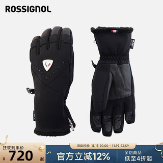 Rossignol25/26 new golden rooster professional women's ski gloves warm waterproof ski protective gear black s