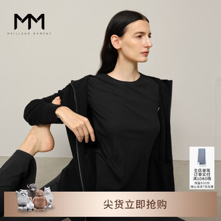 Mai meng mm yu + series professional pilates gym sports short sleeve shopping mall same style summer 5f8100991u black l