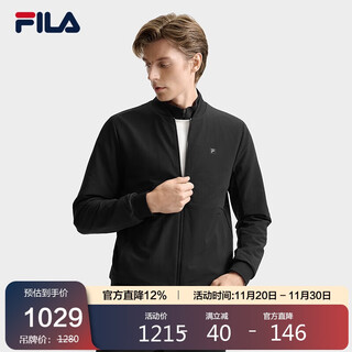 Fila official men's woven jacket 2025 winter business commuting jacket basic casual jacket
