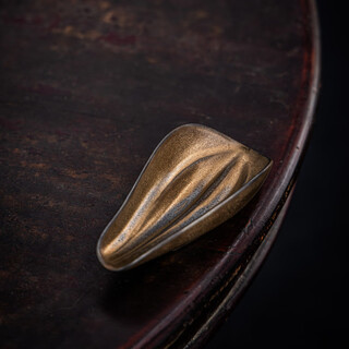 Yuansu fatehouse gilt tea lotus ceramic tea appreciation tea ceremony tea accessories tea lotus smelling the fragrance and appreciating tea new chinese tea art gilt rust glaze lotus leaf tea ceremony