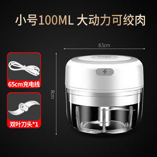 Ximing electric garlic artifact household garlic masher small garlic minced garlic crushing pepper garlic masher small size (100ml)