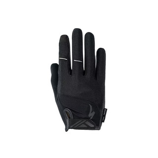 Official direct sales bgdualgel road mountain bike riding shock-absorbing long finger gloves black (men's style) m