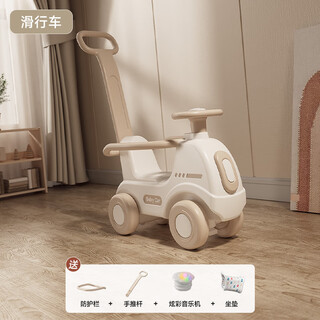 J-star 2025 new baby car rocking horse children's small wooden horse toy yo-yo car two-in-one baby trampoline slide car rocking horse single function stroller