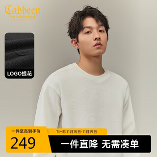 Cabin old flower dark pattern jacquard sweatshirt men's jacquard fabric daily casual comfortable soft autumn long-sleeved sweatshirt