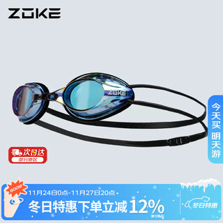 Zoke adult swimming goggles hd coating anti-fog waterproof unisex training electroplated swimming goggles 622501211-8