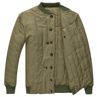 Middle-aged and elderly new style cotton-padded cold-proof clothing, old-fashioned 87-style military green cotton-padded clothes, labor protection cotton-padded jacket, cotton men's pants, cotton-padded jacket, weight 2jin jin equals 0.5kg m (165)