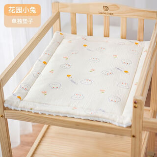 Diaper table mat, autumn and winter baby mattress, winter newborn diaper changing care table, soft padded cotton pad set, nursing pad, garden bunny (single cotton pad, not including changing table), one piece customized consultation customer service