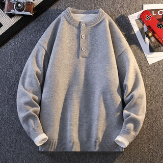 Red sweater for men in autumn and winter round neck animal year sweater henry collar with soft waxy thick base sn5580 we6313 light gray m105jin jin is equal to 0.5 kg or less, one size fits all