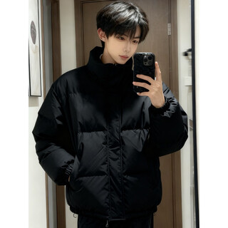 Cantu cleanfit black down cotton jacket men's winter new thickened stand-up collar bread coat cotton coat american cotton jacket black xl